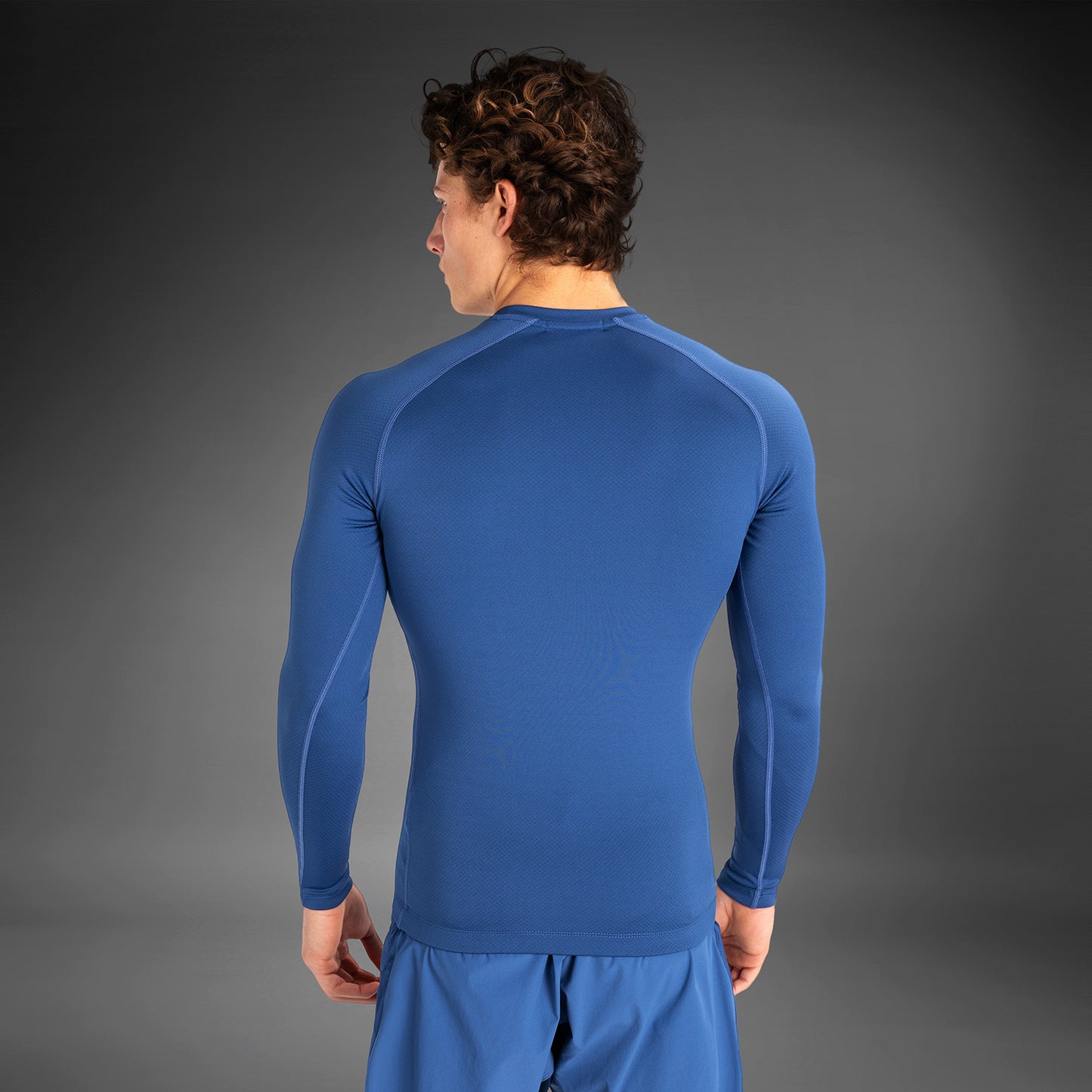 Rashguard à manches longues pour hommes Venum Contender - Bleu - product-type_T-Shirts de Compression