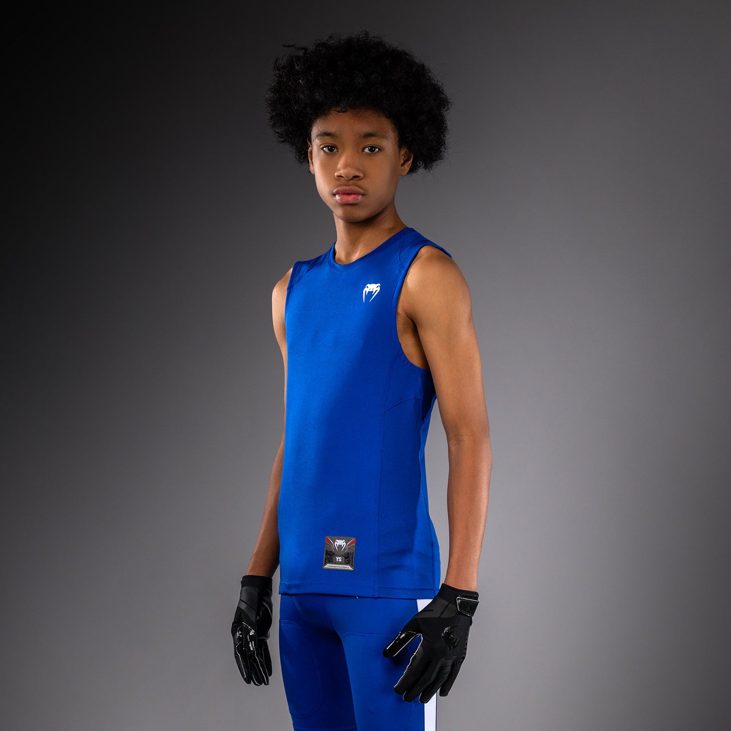 Haut de Compression sans manches pour Enfants Venum Elite Football - Bleu Royal - product-type_T-Shirts Dry Tech