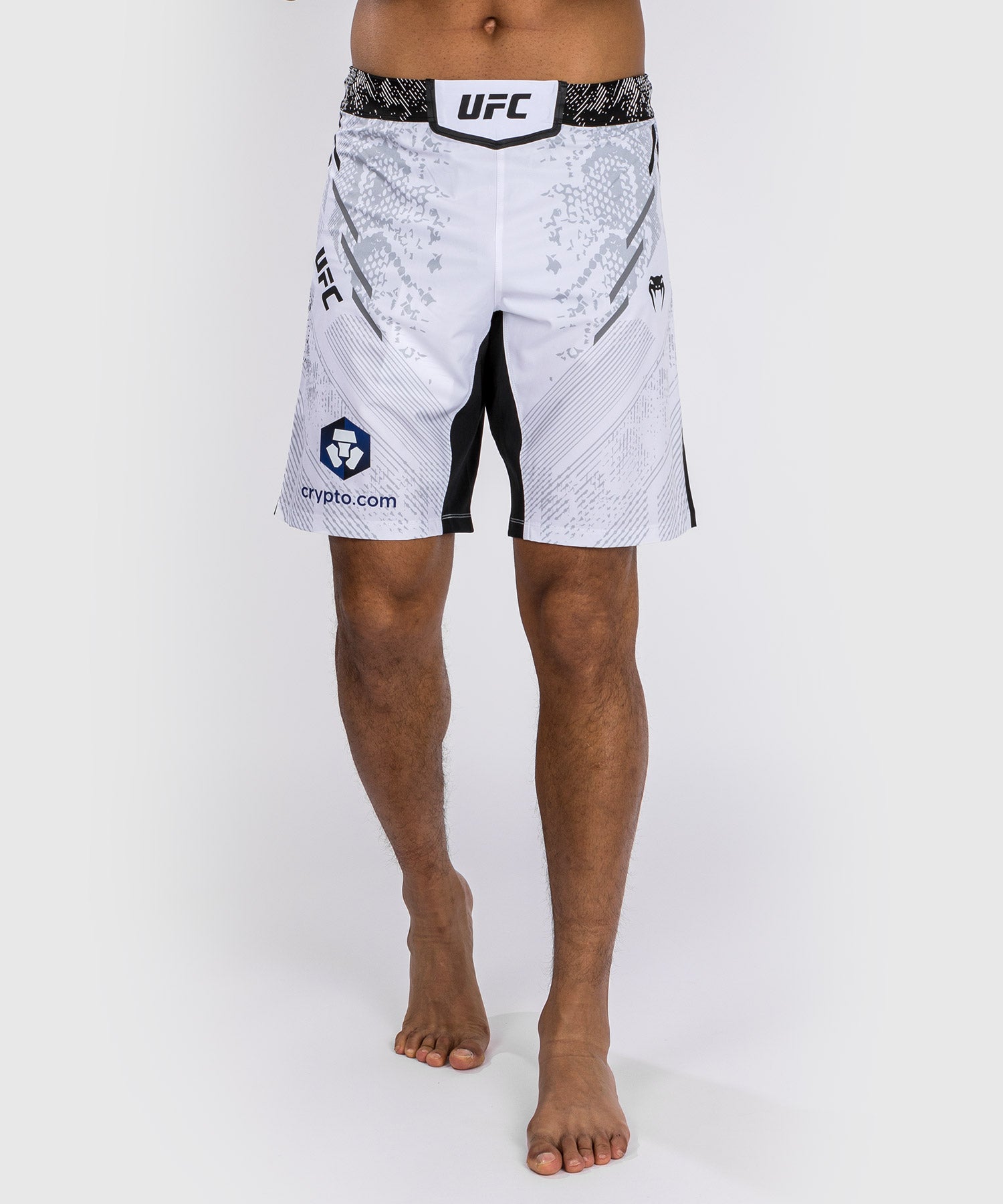 Short de combat personnalisé Coupe longue pour Hommes UFC Adrenaline by Venum Authentic Fight Night – Blanc - Shorts de MMA