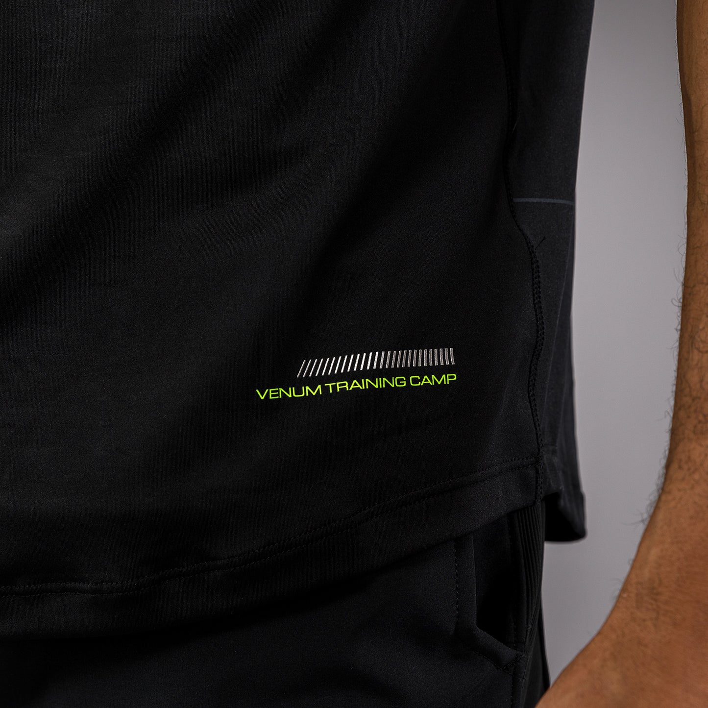 T-shirt Dry Tech Venum Training Camp 4.0 - Noir/Vert fluo - product-type_T-Shirts Dry Tech