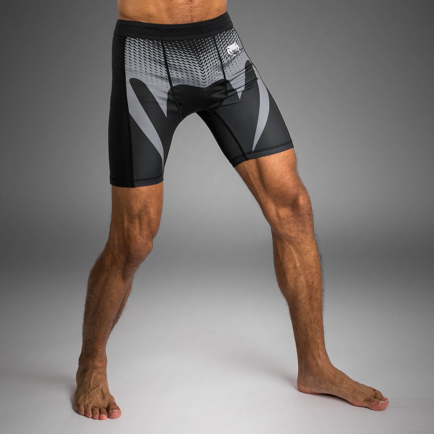 Short de Compression Venum No Gi - Noir/Gris Argenté