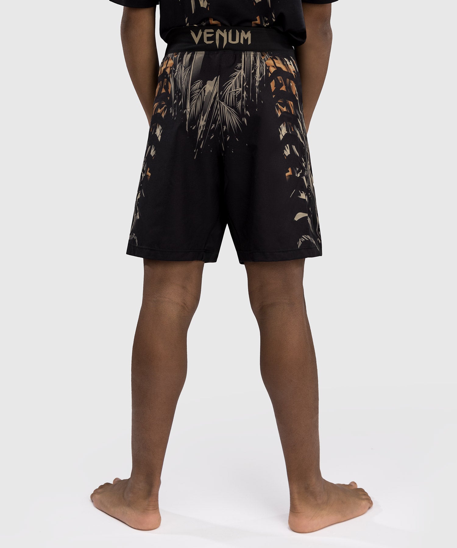 Short de Combat Venum Tiger pour Enfants - Noir/Orange Néon - product-type_Shorts de MMA