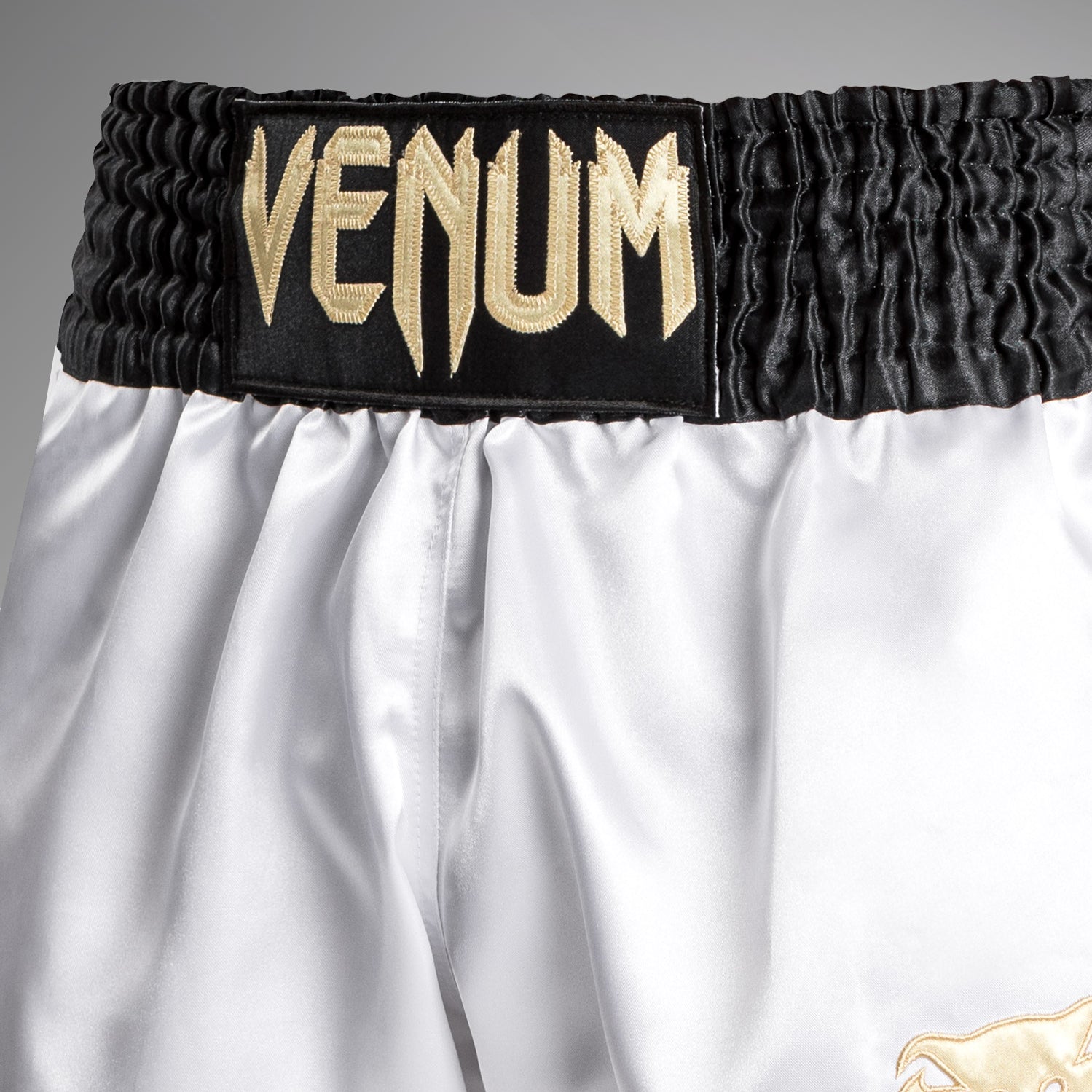 Venum Classic Short Muay Thai - Noir/Blanc/Or - product-type_Shorts de Muay Thai