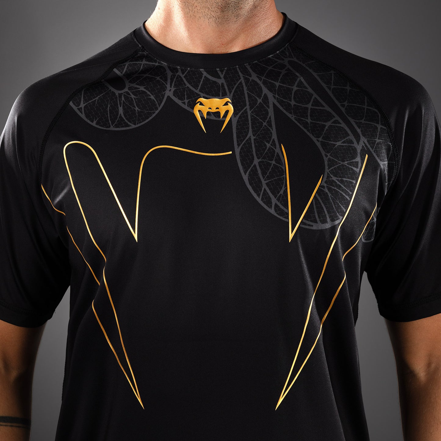 T-shirt Venum Serpenti Dry-Tech – Noir/Argent/Or - product-type_T-Shirts Dry Tech