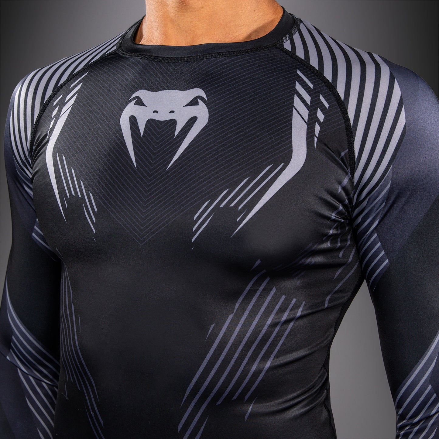 Rashguard à Manches Longues Venum No-Gi 6.0 - Noir/Gris
