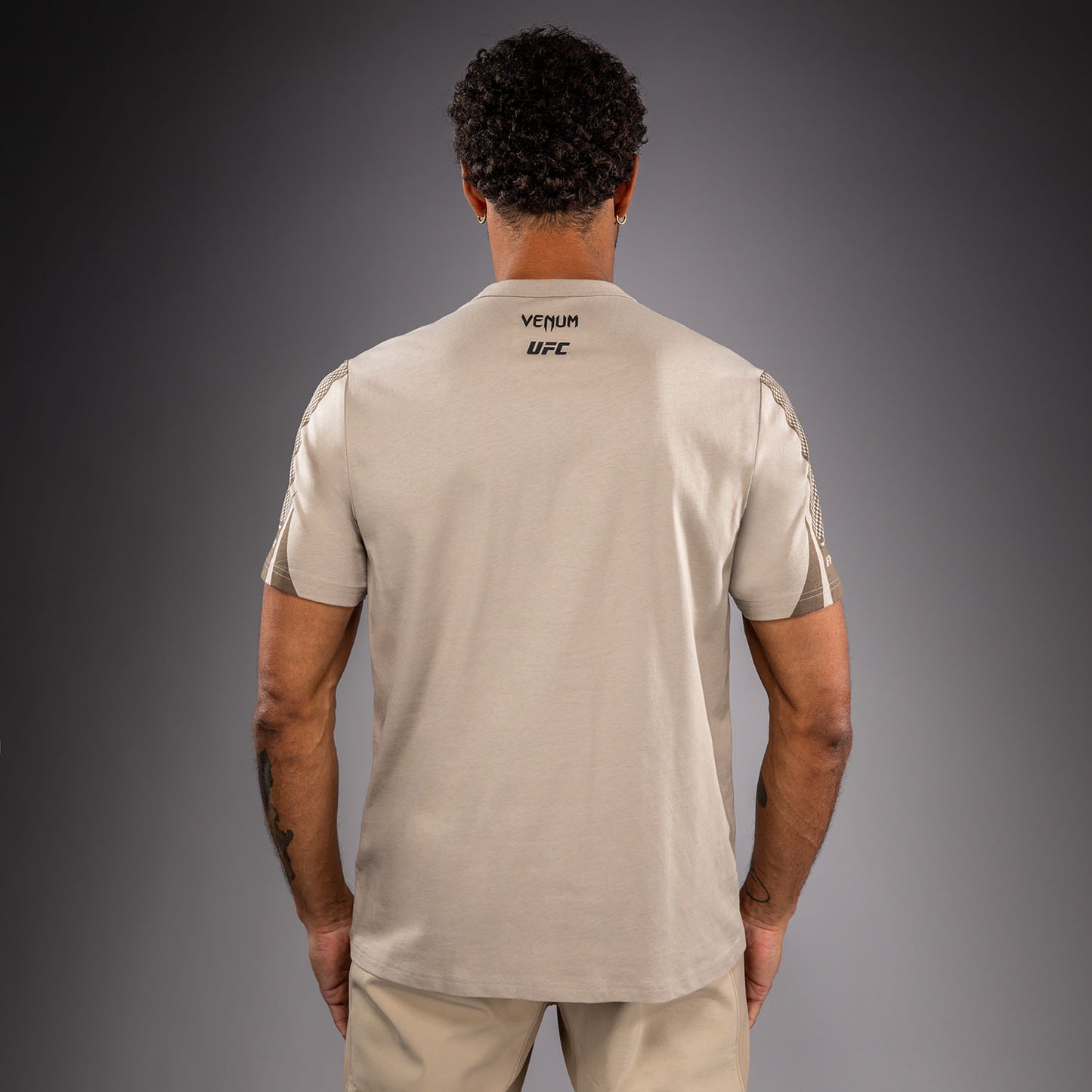 T-shirt à Manches Courtes pour Homme Venum UFC Unity by Venum Authentic Fight Week - Sable