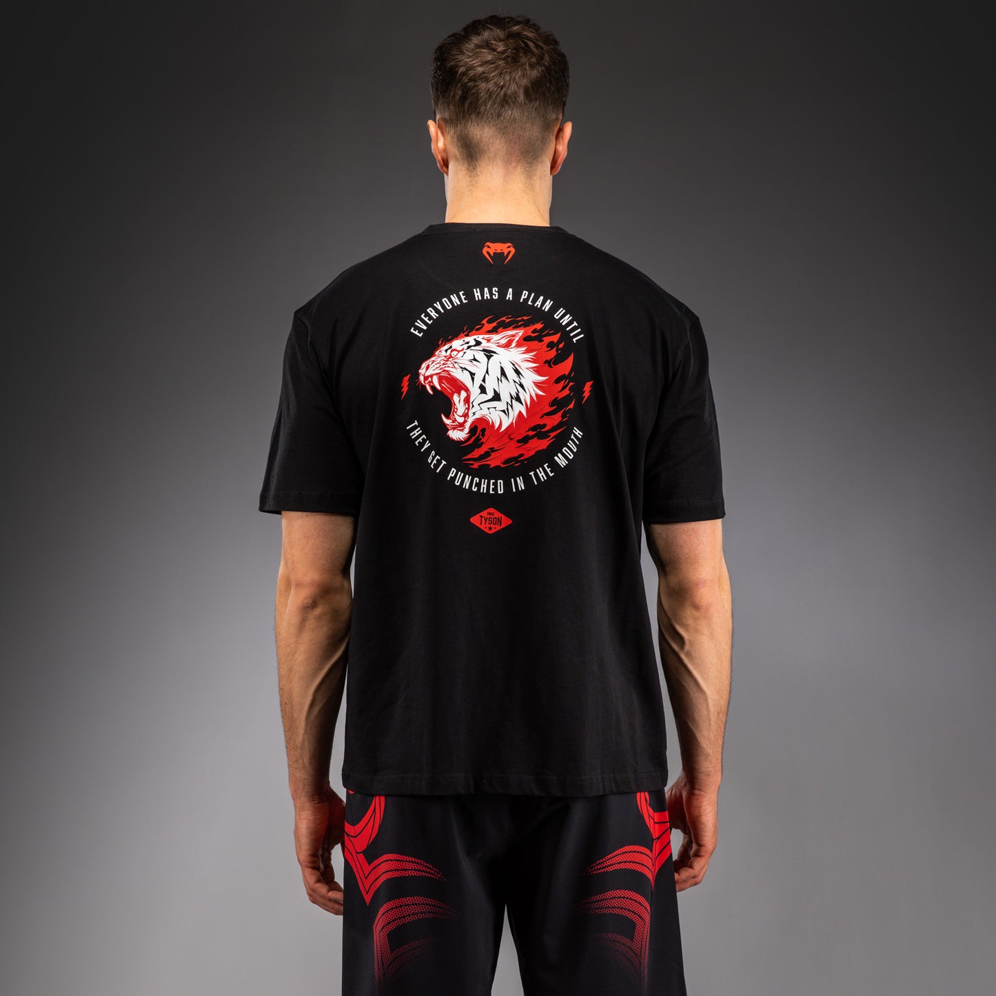 T-shirt Venum x Mike Tyson Tiger - Noir profond