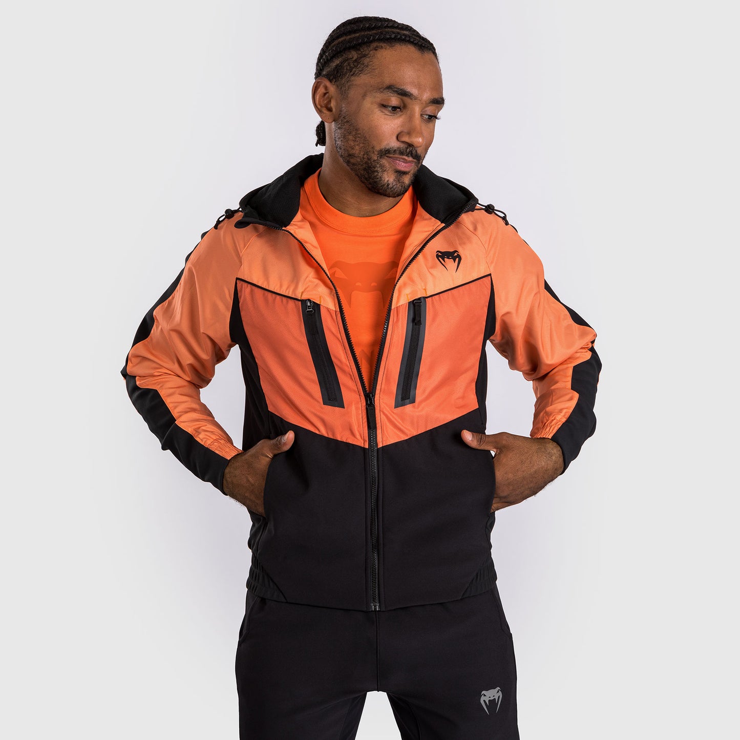 Veste de survêtement Venum Laser 3.0 - Noir/Orange - product-type_Vestes