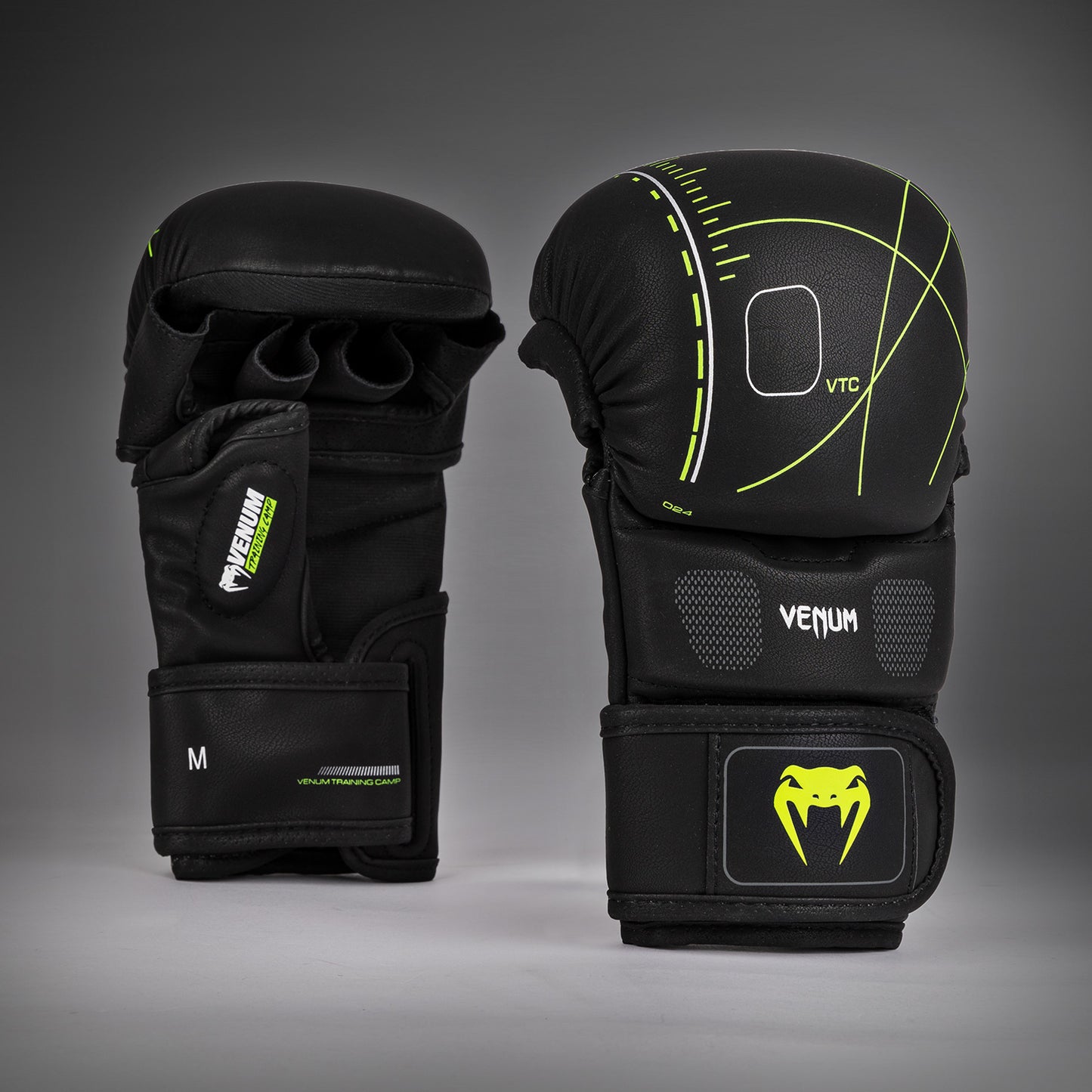Gants de sparring Venum Training Camp 4.0 - Noir/Vert néo - product-type_Gants de Sparring