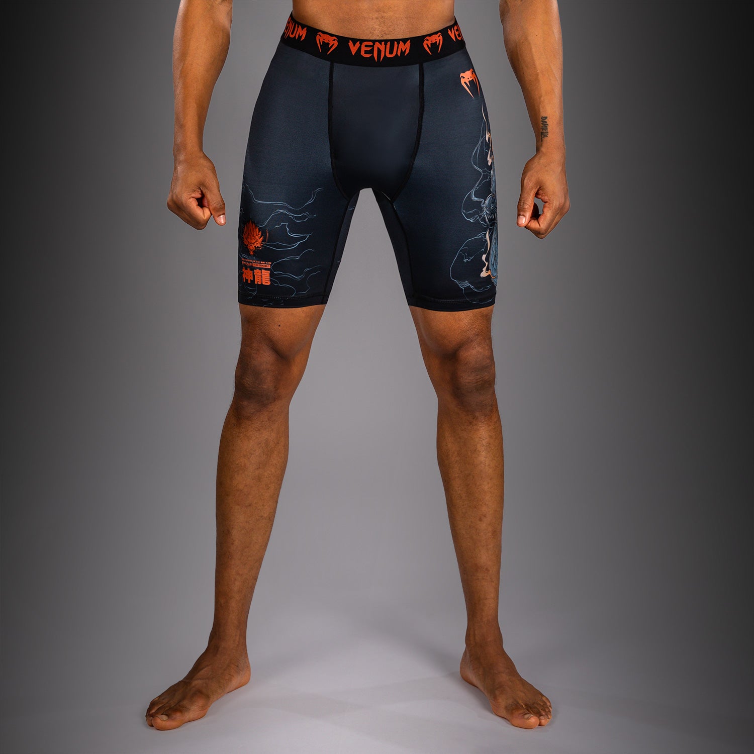 Short de Compression Venum Thunder Dragon – Noir/Gris/Cuivre - product-type_Shorts de compression