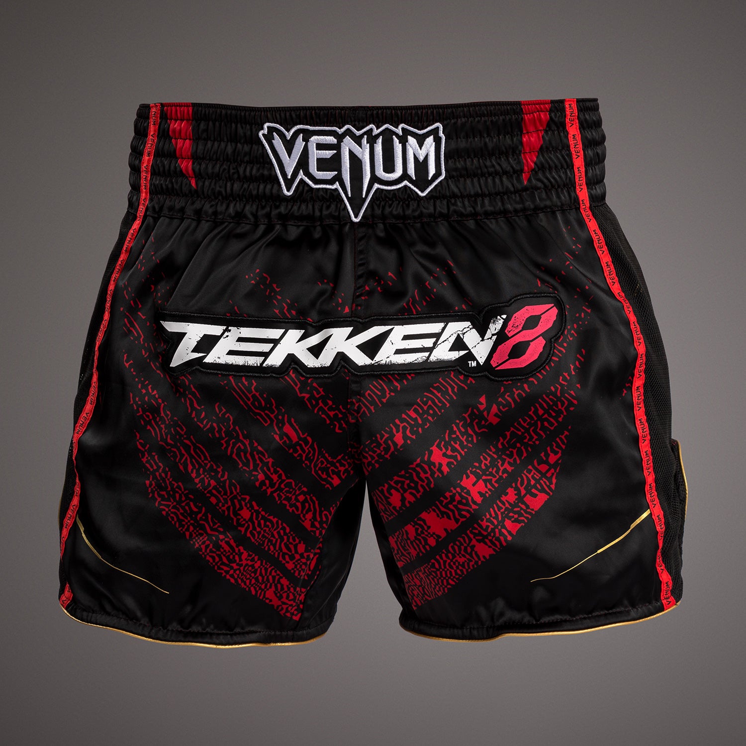 Short de Muay Thai Venum x TEKKEN 8 - Marshall Law - Noir/Rouge/Or - product-type_Shorts de Muay Thai