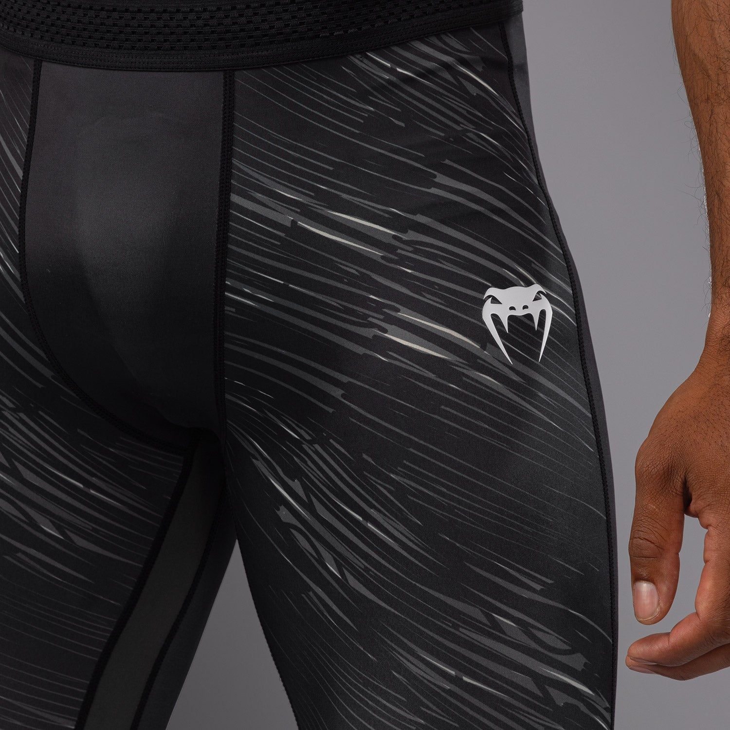 Pantalon de compression Venum Rapid - Noir/Gris Orage - product-type_Pantalons de Compression