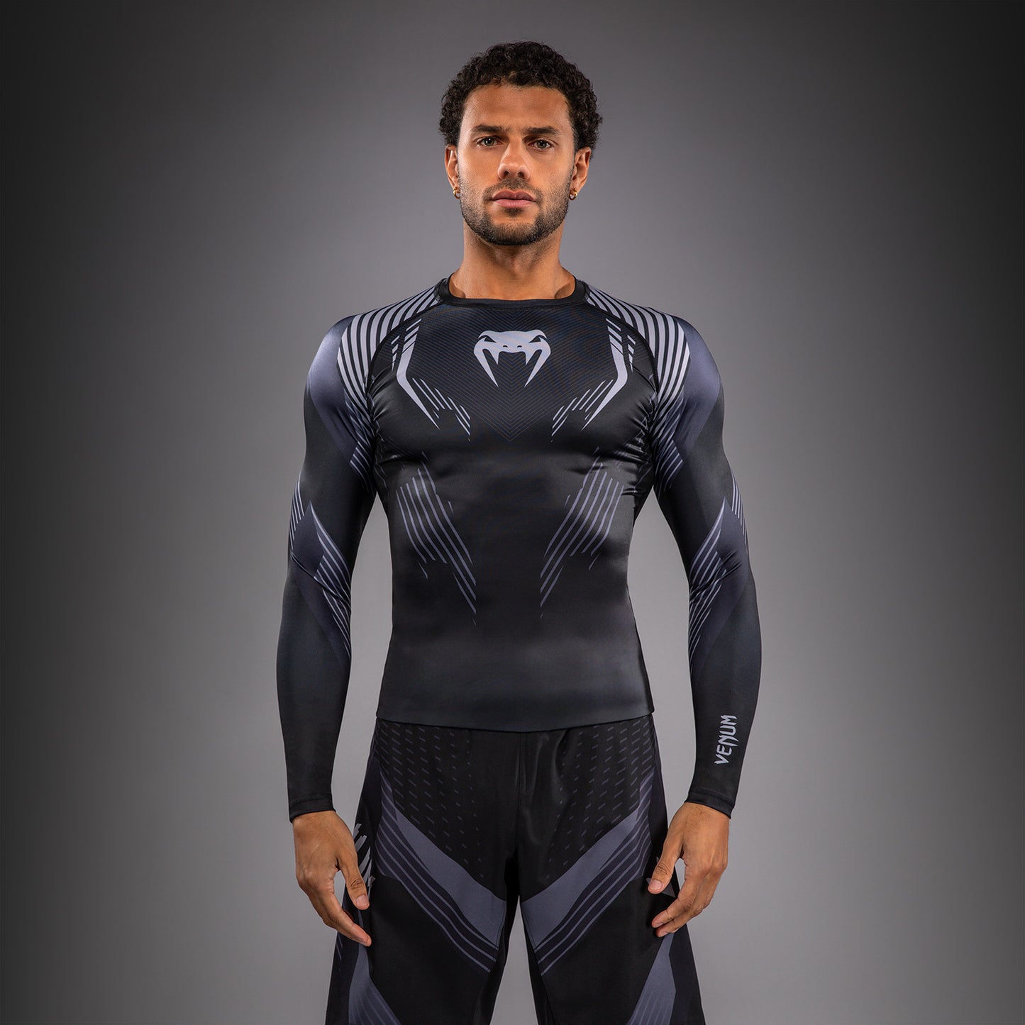 Rashguard à Manches Longues Venum No-Gi 6.0 - Noir/Gris