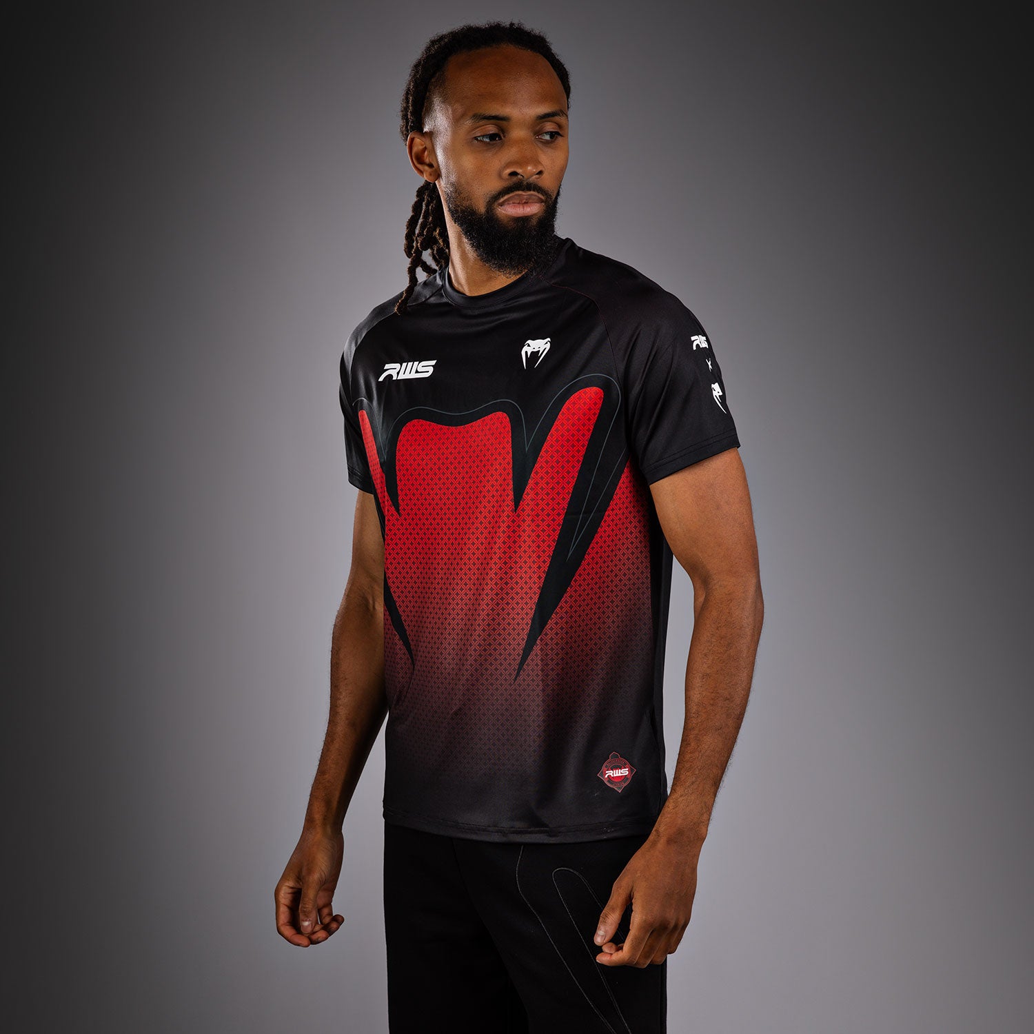 T-shirt Dry-Tech Homme Venum x RWS 2.0 – Noir/Rouge - product-type_T-Shirts Dry Tech
