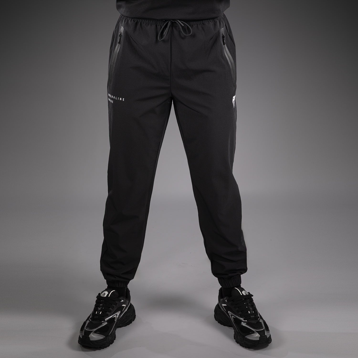 Pantalon de Survêtement Venum Adrenaline – Noir/Gris Argenté - product-type_Pantalons de jogging
