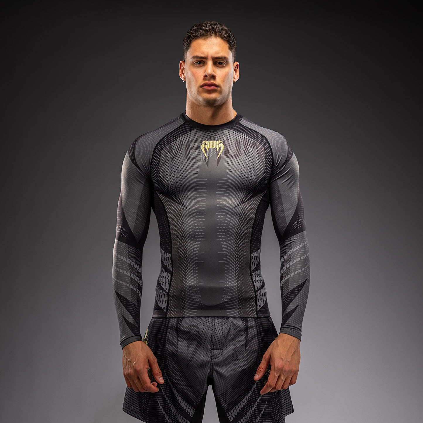 Rashguard à Manches Longues Venum Galactic 3.0 - Noir/Or
