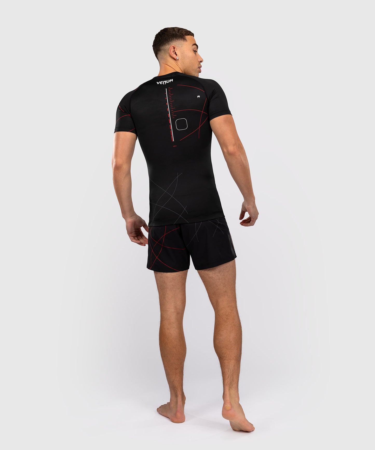 Rashguard Manches Courtes Venum Tactical XT- Noir/Rouge Feu - product-type_T-Shirts de Compression