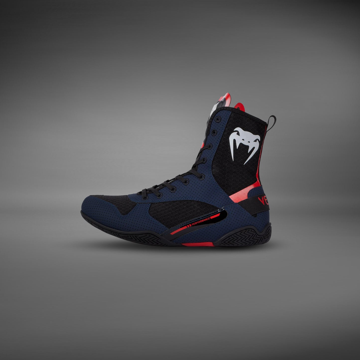 Chaussures de Boxe Venum Elite - Bleu Marine/Noir/Rouge - product-type_Chaussures de boxe