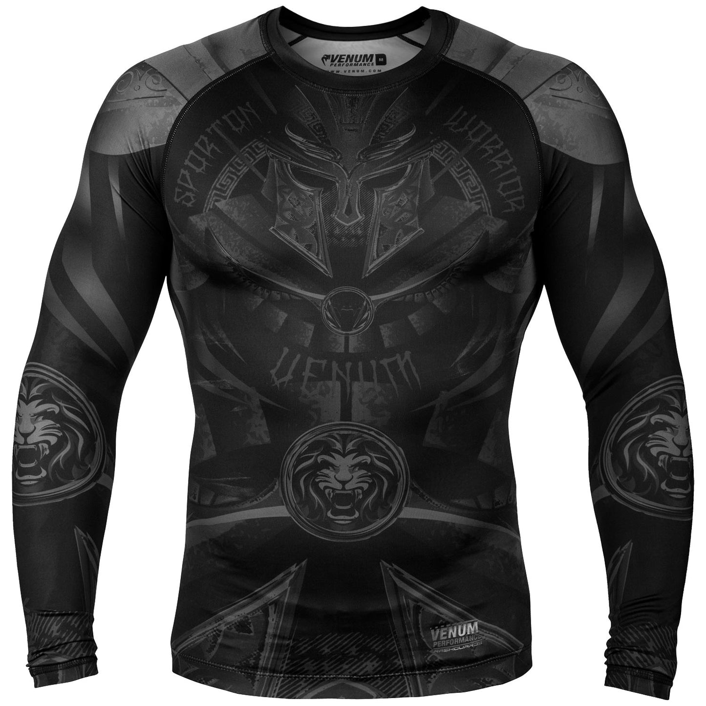 Rashguard Venum Gladiator 3.0 Manches longues - Noir/Noir - Exclusivité - product-type_T-Shirts de Compression