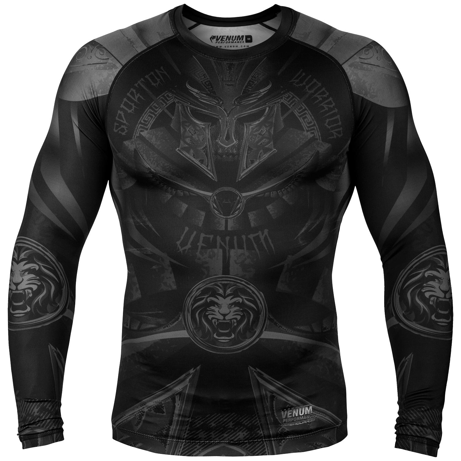 Rashguard Venum Gladiator 3.0 Manches longues - Noir/Noir - Exclusivité - product-type_T-Shirts de Compression