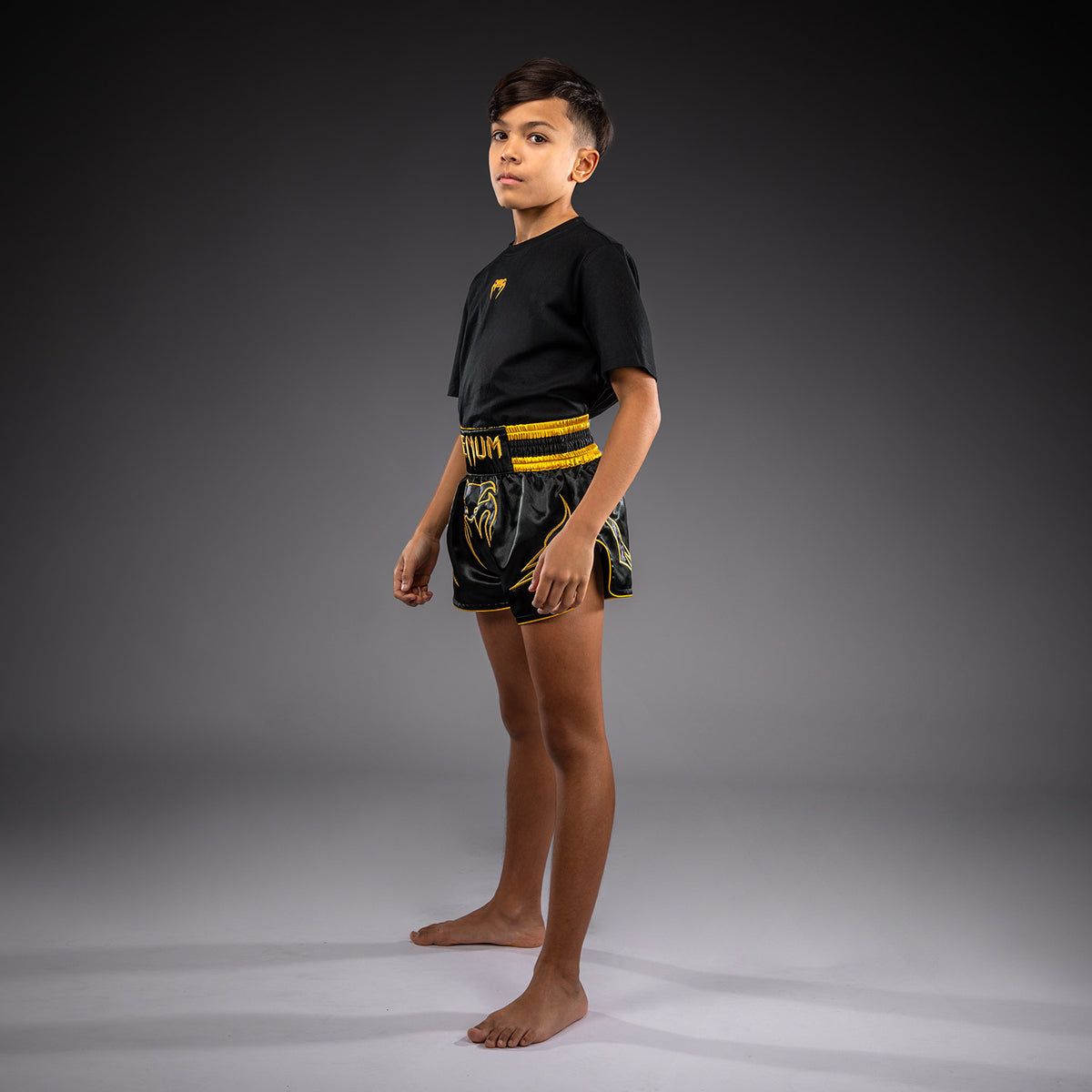 Short de Muay Thai Pour Enfant Venum Bangkok Fury - Noir/Or