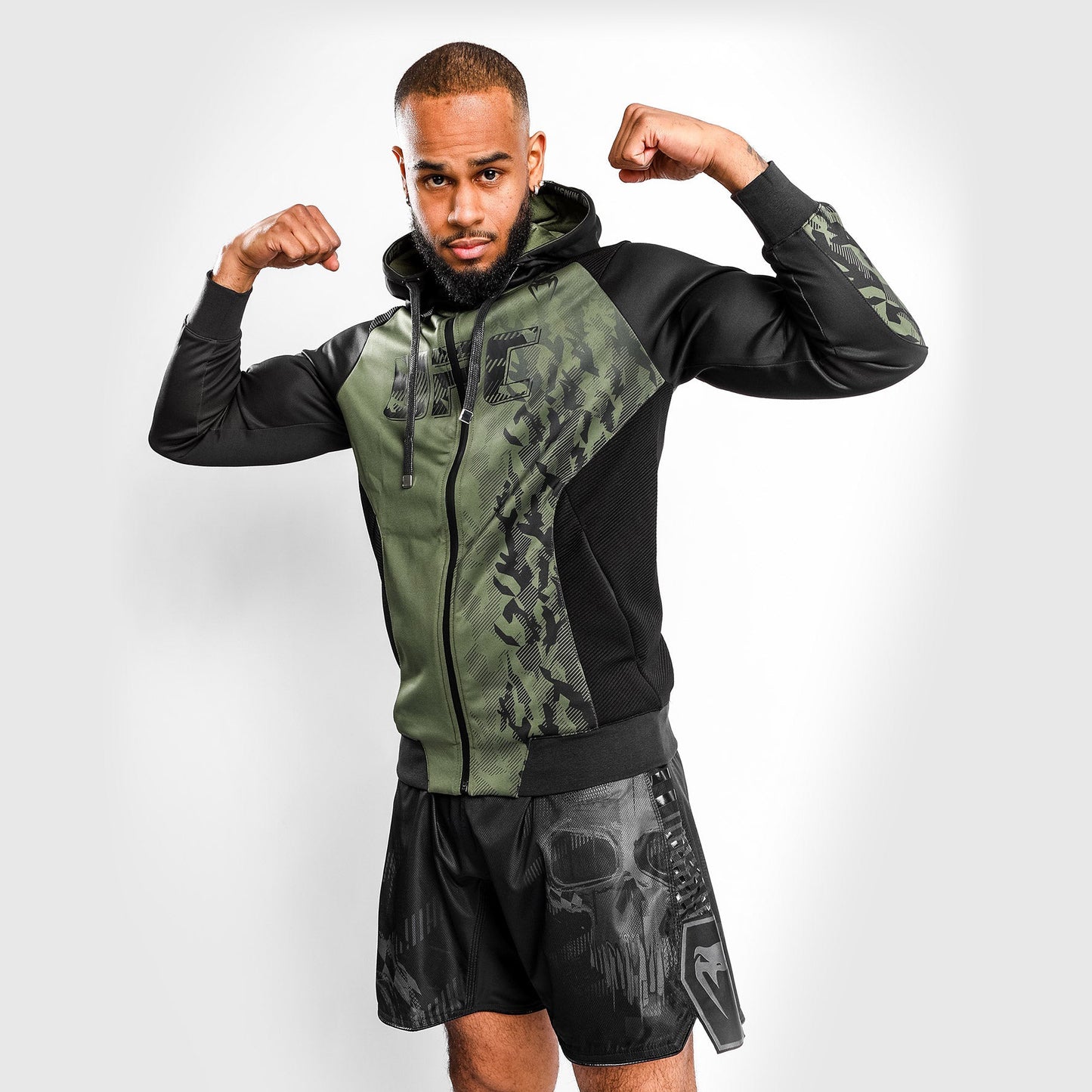 Sweatshirt Zippé Homme UFC Venum Authentic Fight Week - Kaki - product-type_Vestes