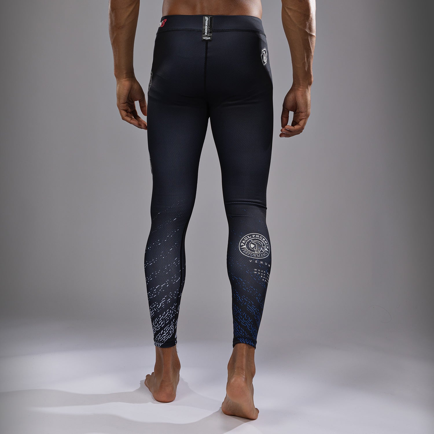 Pantalon de compression Venum x TEKKEN 8 - Paul Phoenix - Noir/Bleu - product-type_Pantalons de Compression