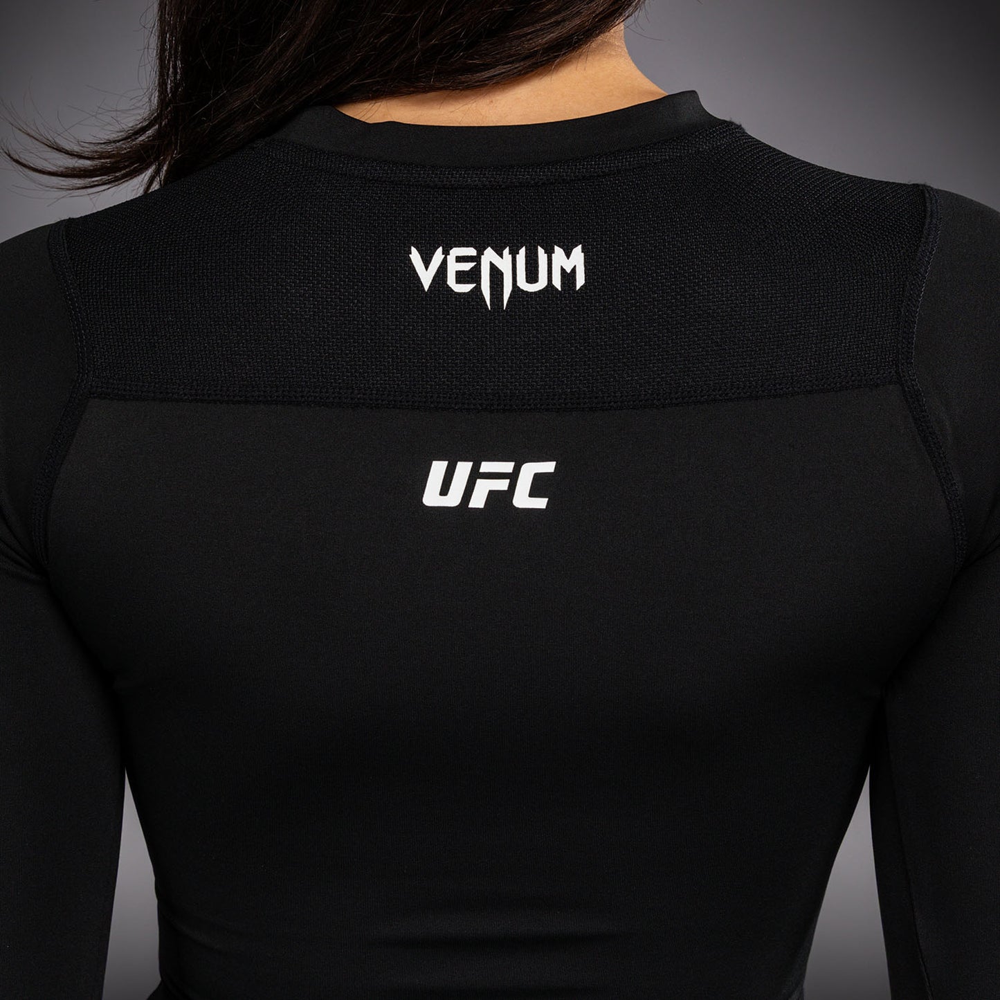 Rashguard à Manches Longues Technique pour Femme Venum UFC Unity by Venum Authentic Fight Week - Noir