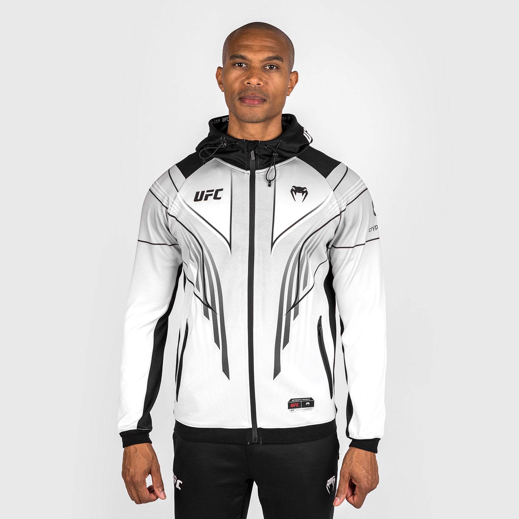 Sweat à capuche Personnalisé Walkout UFC Venum Authentic Fight Night 2.0 pour homme - Blanc - product-type_Vestes