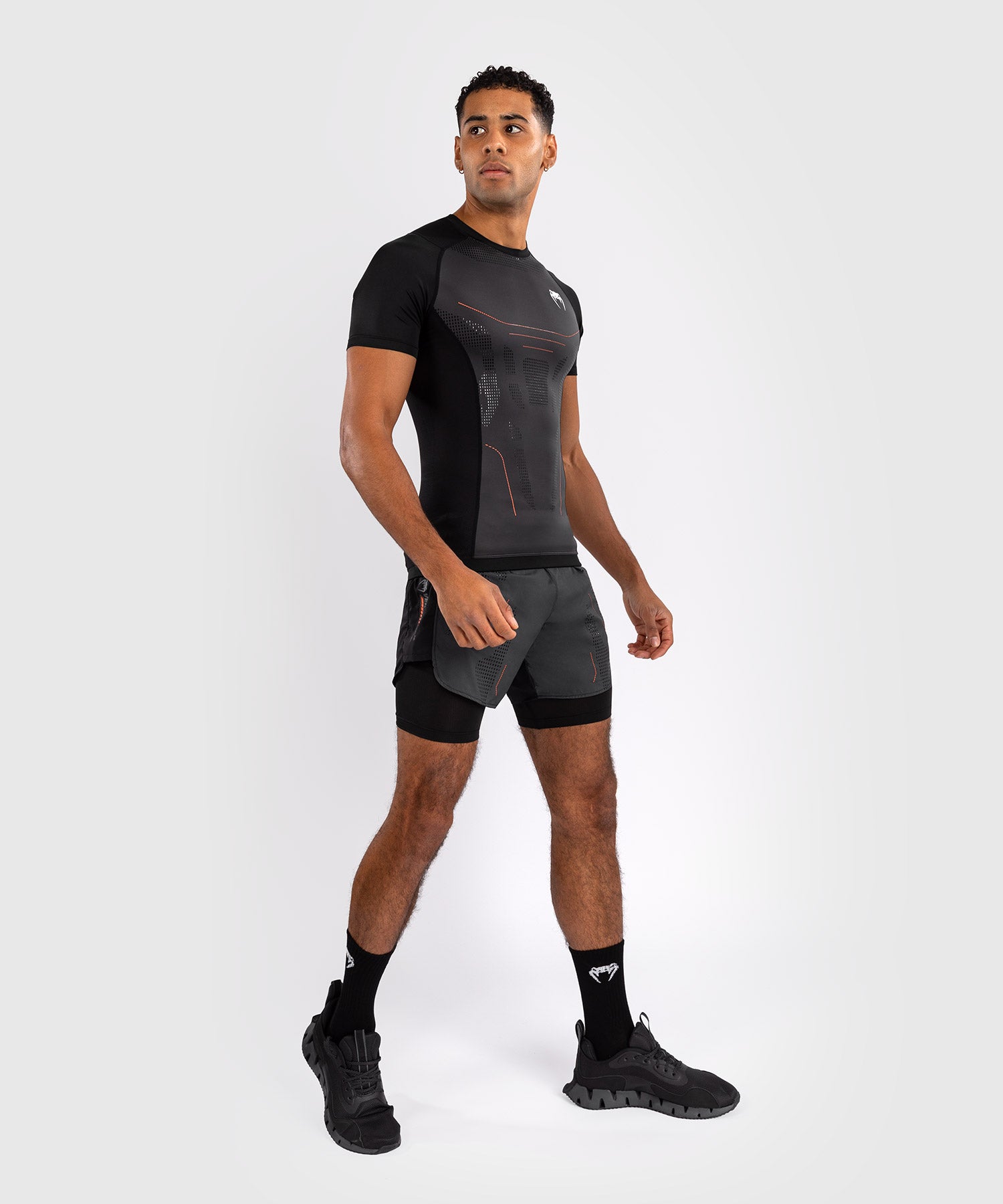 Rashguard Manches Courtes Venum Technical 3.0 - Graphite - product-type_T-Shirts de Compression