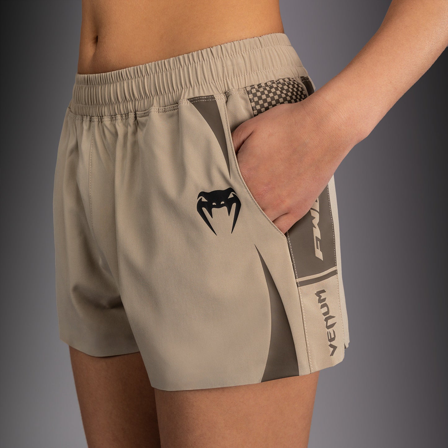 Short Technique pour Femme Venum UFC Unity by Venum Authentic Fight Week - Sable