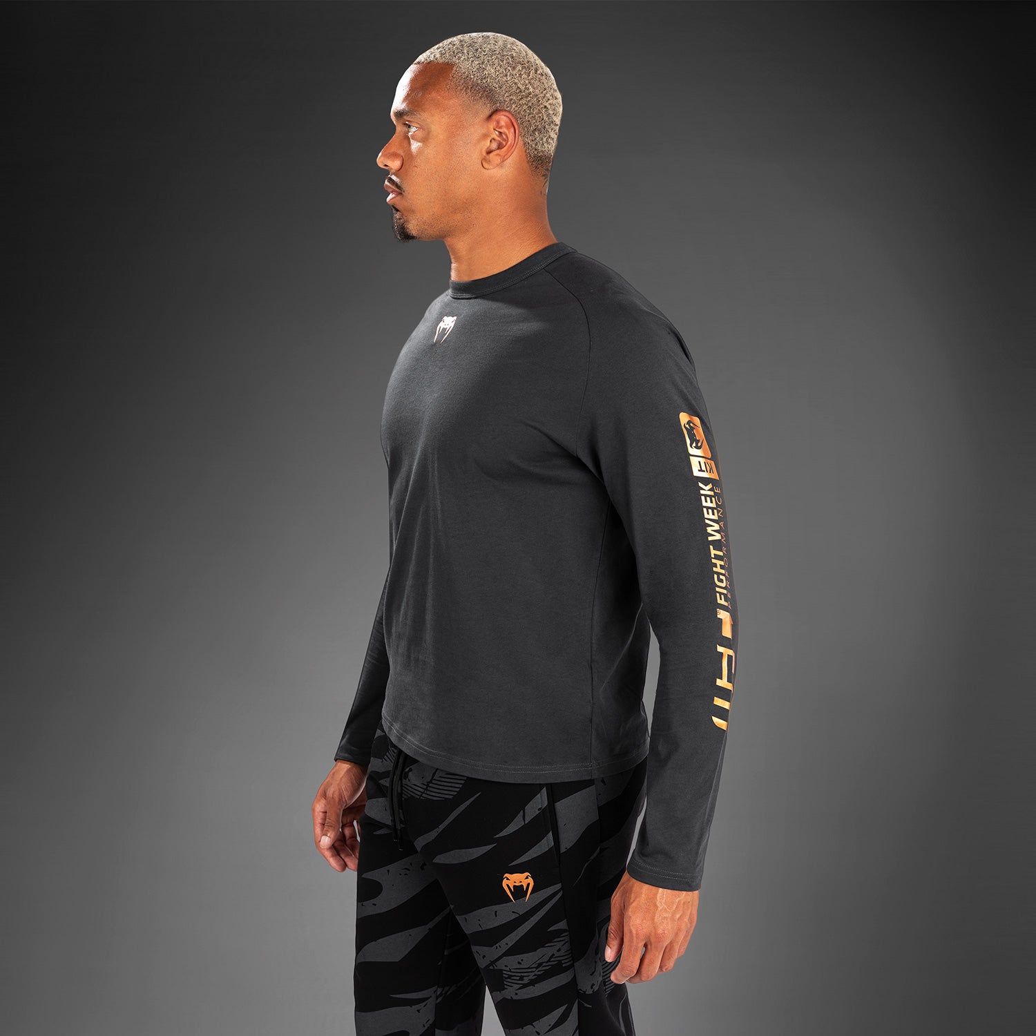 T-Shirt À Manches Longues pour Hommes UFC Adrenaline by Venum Fight Week - Gris Anthracite - product-type_T-Shirts Dry Tech
