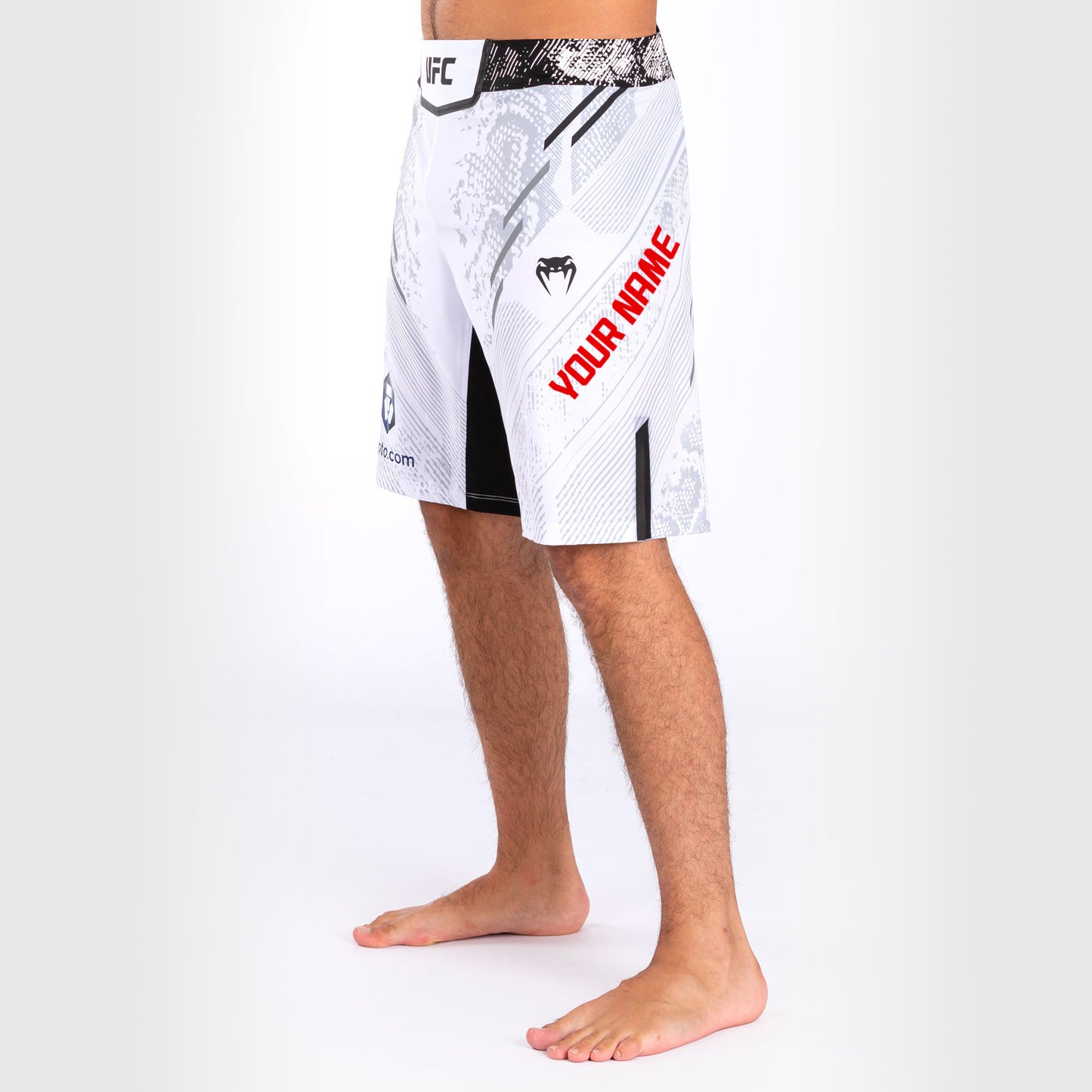 Short de combat personnalisé Coupe longue pour Hommes UFC Adrenaline by Venum Authentic Fight Night – Blanc - product-type_Shorts de MMA