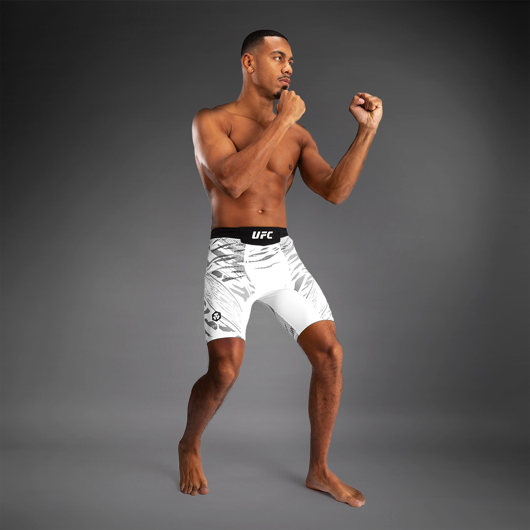 Shorts Vale Tudo pour Hommes UFC Fusion by Venum Personnalisé Authentic Fight Night - Blanc - product-type_Shorts de MMA