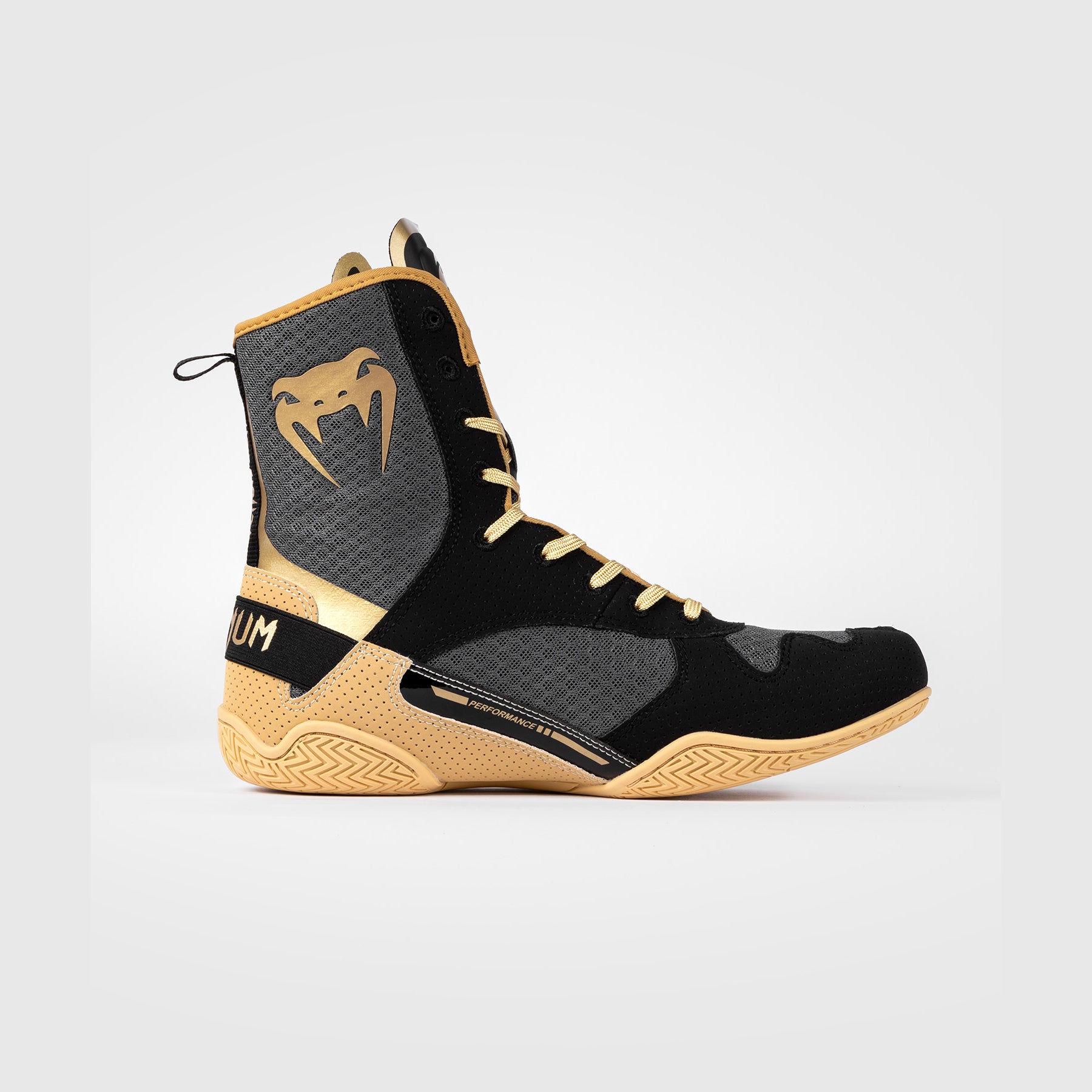 Chaussures de boxe Venum Elite - Noir/Beige - product-type_Chaussures de boxe