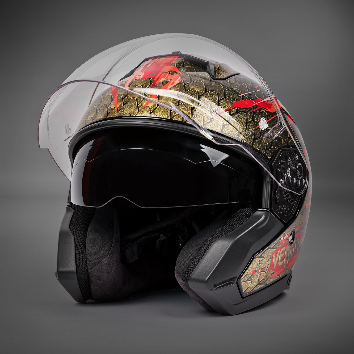 Casque de moto Venum x Shark SKWAL i3 JET - Rouge/Or - product-type_Casque de Moto