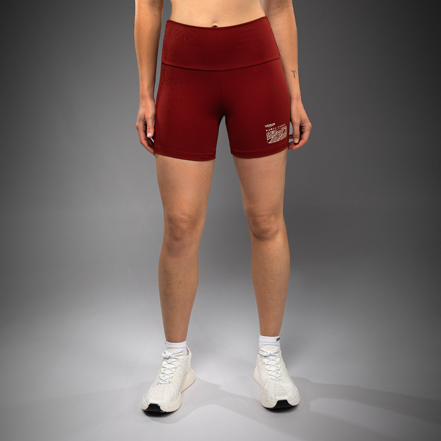 Short de Compression pour Femmes Venum Serpenti – Bordeaux/Ivoire - product-type_Cycliste