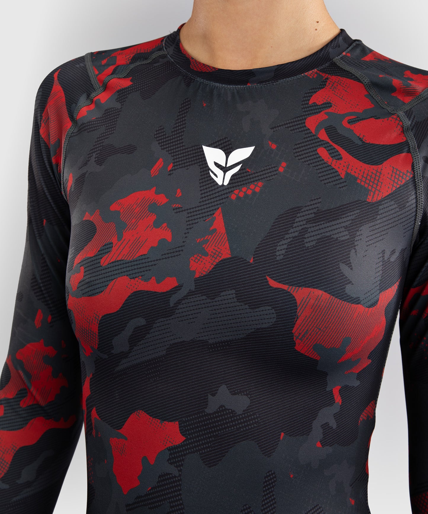 Rashguard pour Femmes Venum x Sophia Rose - Urban Red Camo - product-type_T-Shirts de Compression