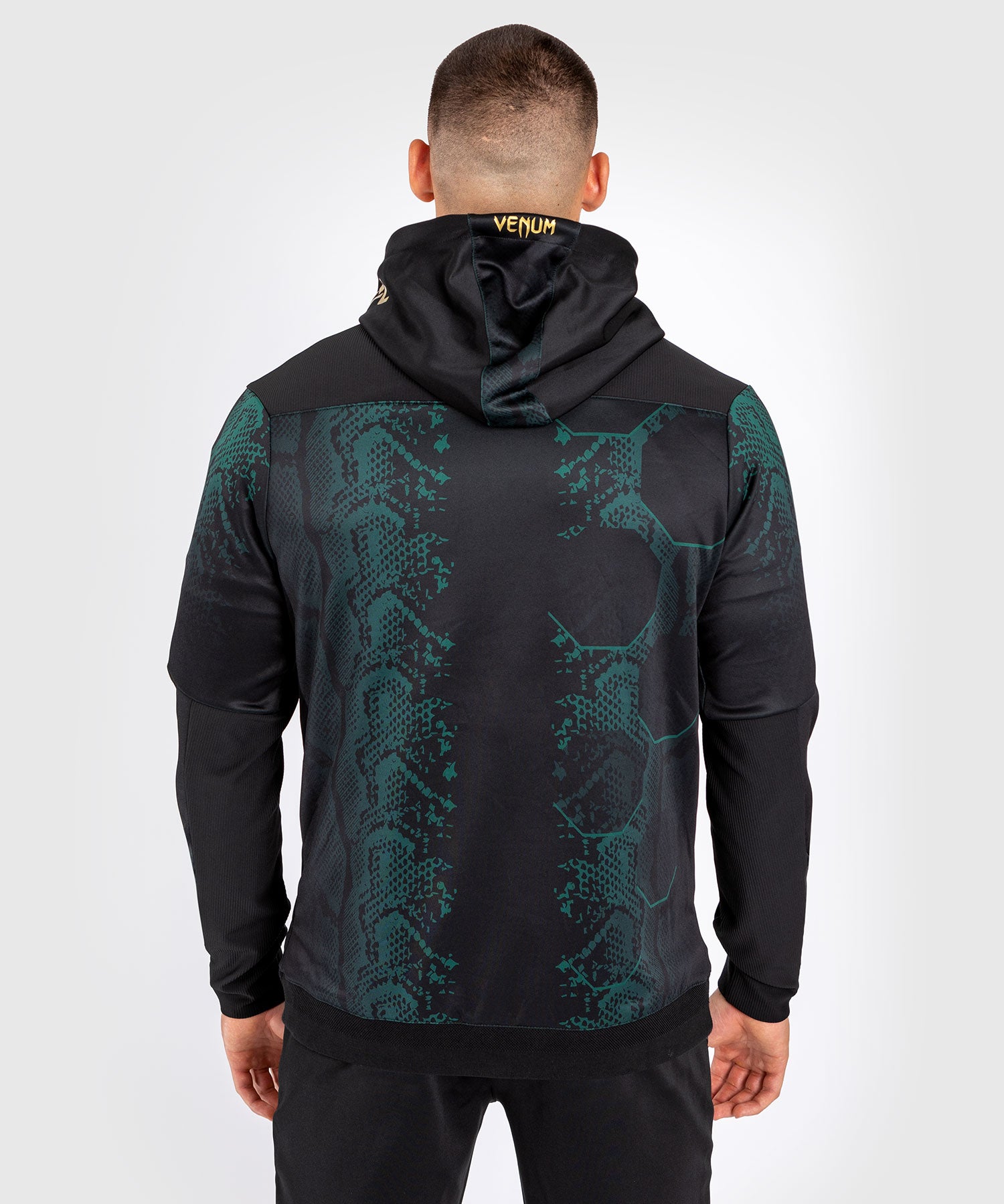 Veste à capuche pour Hommes UFC Adrenaline by Venum Authentic Fight Night - Emerald Edition - Vert/Noir/Or - product-type_Vestes