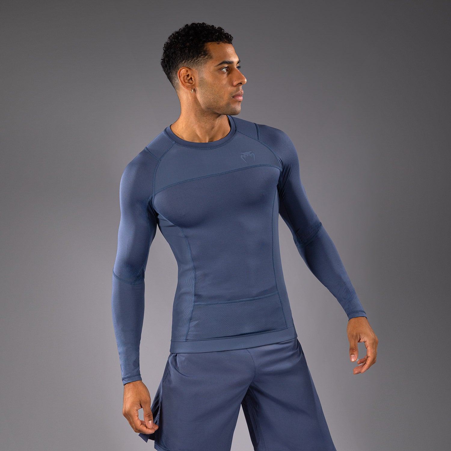 Rashguard à Manches Longues Venum G-Fit Air pour Hommes - Bleu Brumeux - product-type_T-Shirts de Compression