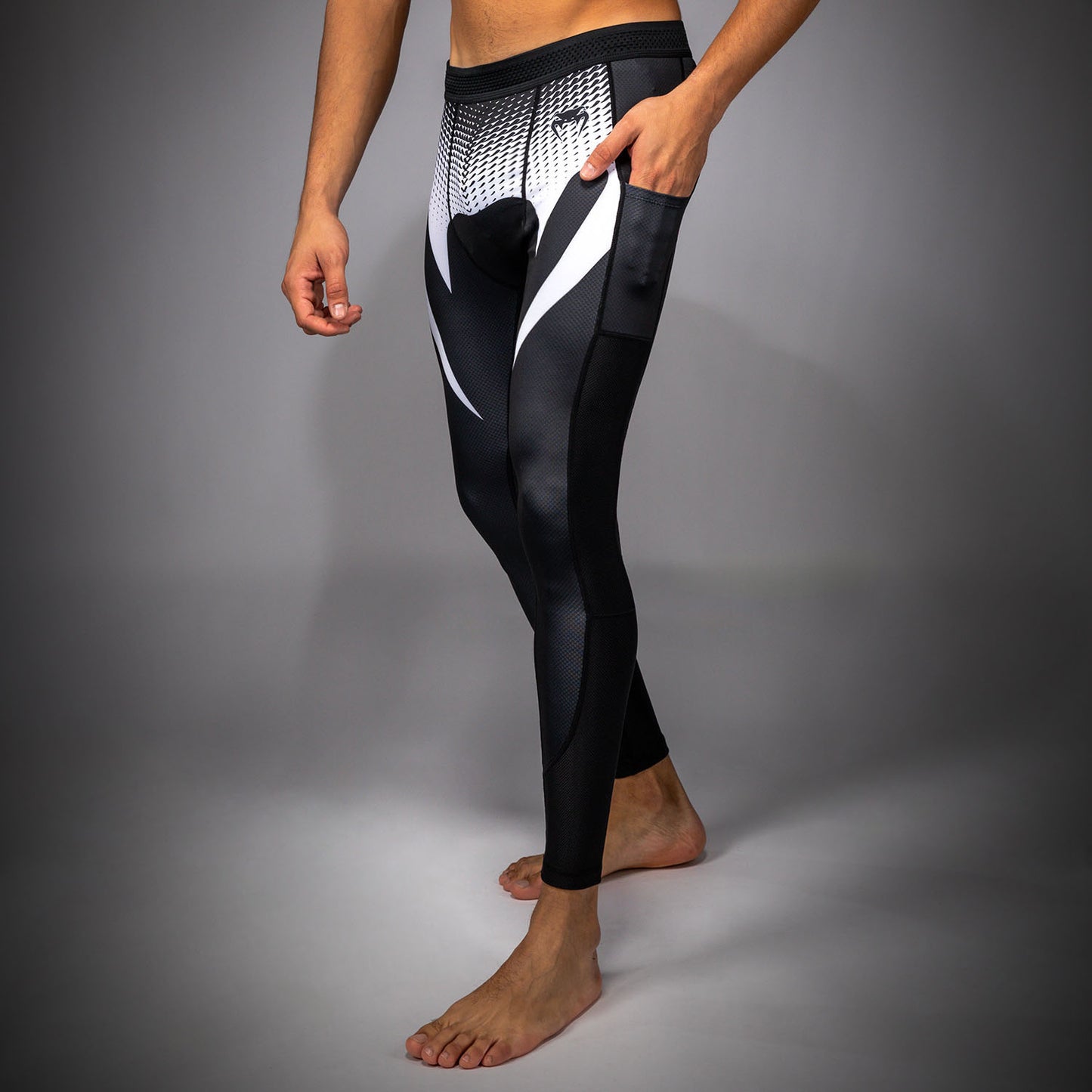 Pantalon de Compression Venum No Gi - Noir/Blanc