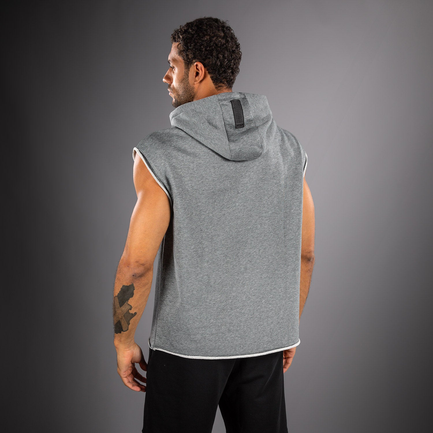 Sweat à Capuche Sans Manches Venum Muay Thai VT – Gris Chiné - product-type_Sweatshirts