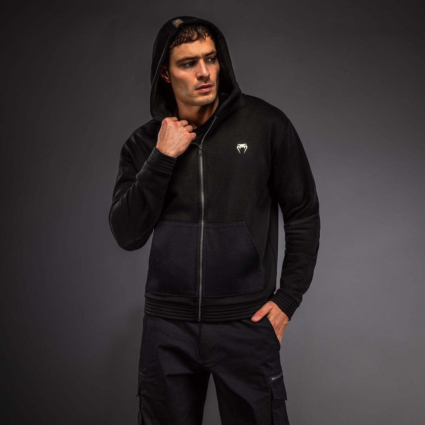Sweat à Capuche Zippé Venum Urban Gi  – Noir