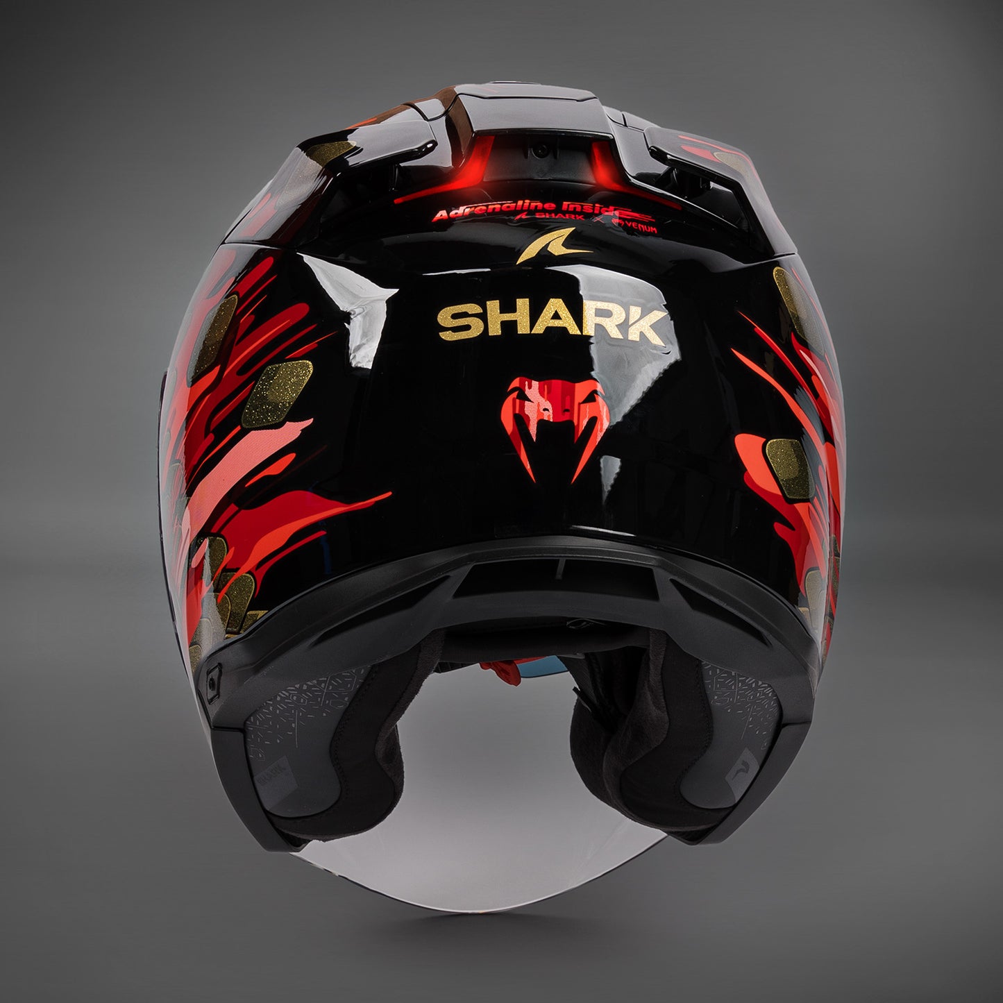 Casque de moto Venum x Shark SKWAL i3 JET - Rouge/Or - product-type_Casque de Moto