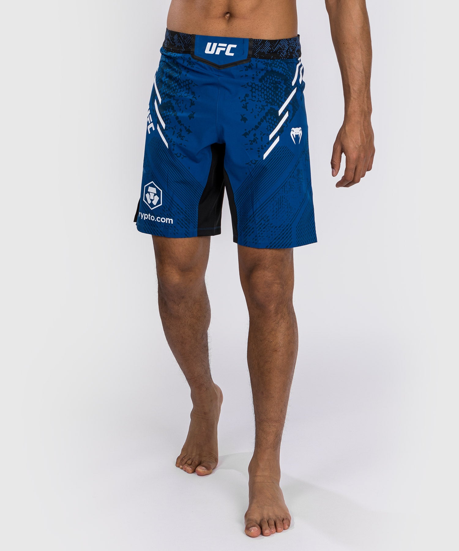 Short de combat personnalisé Coupe longue pour Hommes UFC Adrenaline by Venum Authentic Fight Night – Bleu - Shorts de MMA