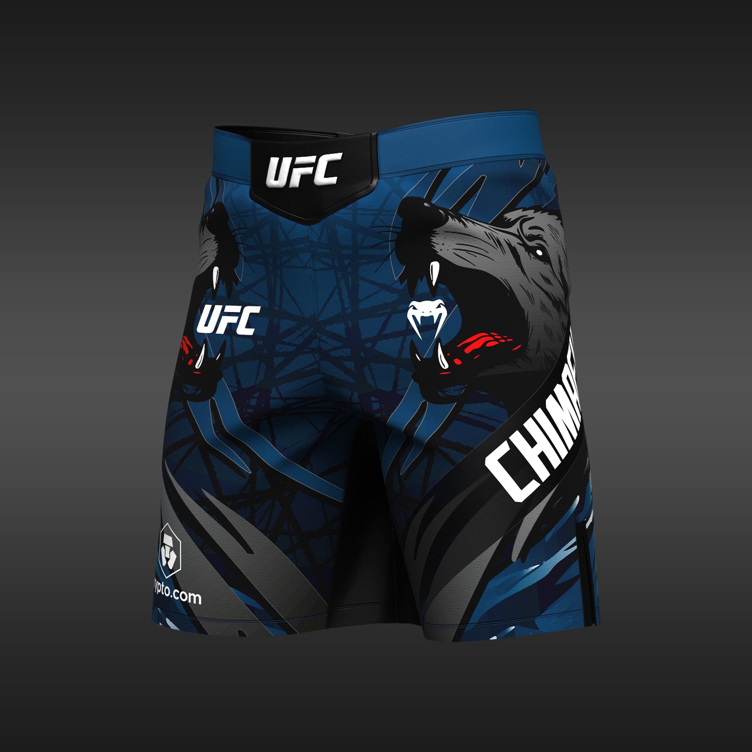Short de combat pour Hommes UFC Unrivaled by Venum Khamzat Chimaev coupe longue - Bleu - product-type_Shorts de MMA