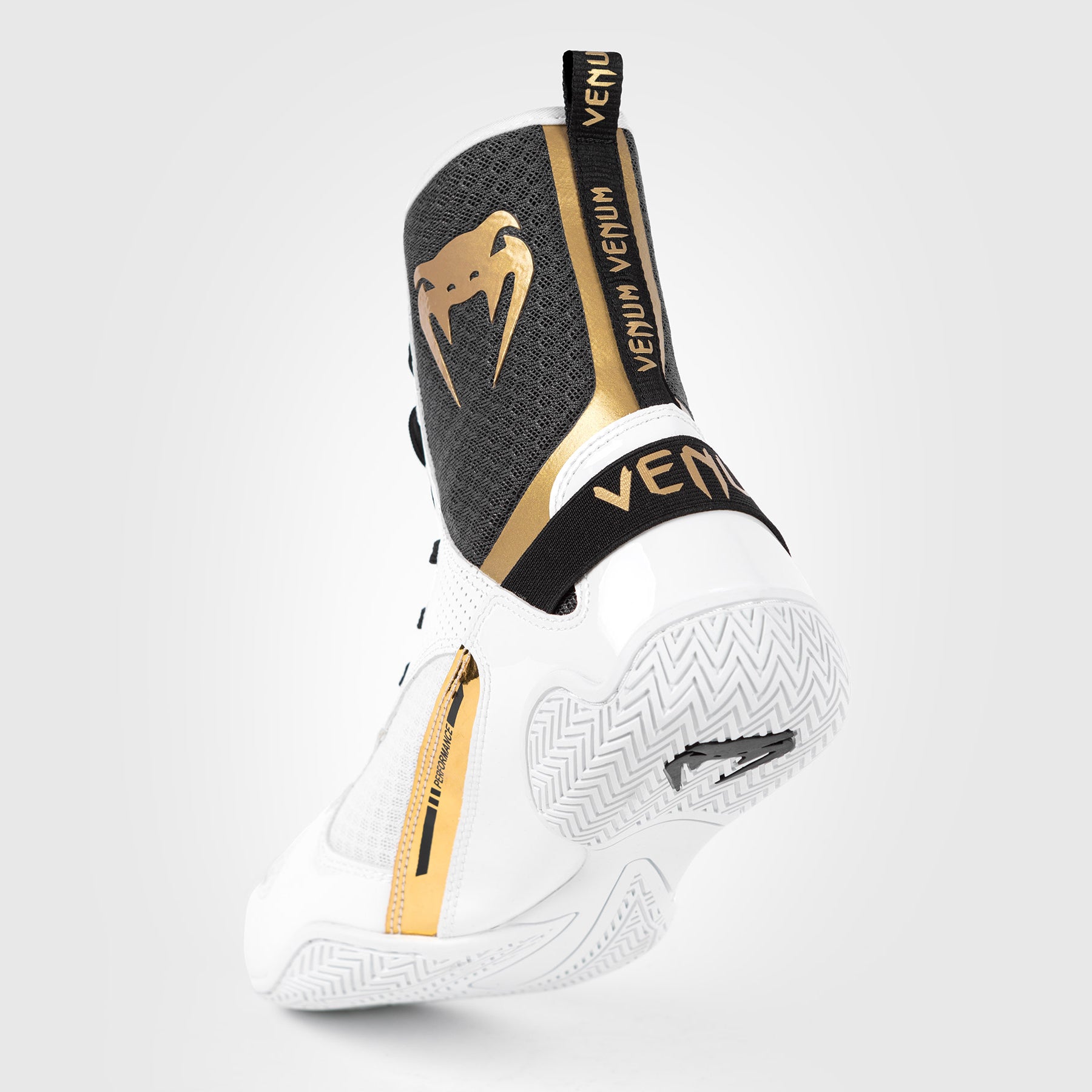 Chaussure de Boxe Venum Elite - Blanc/Noir/Or - product-type_Chaussures de boxe