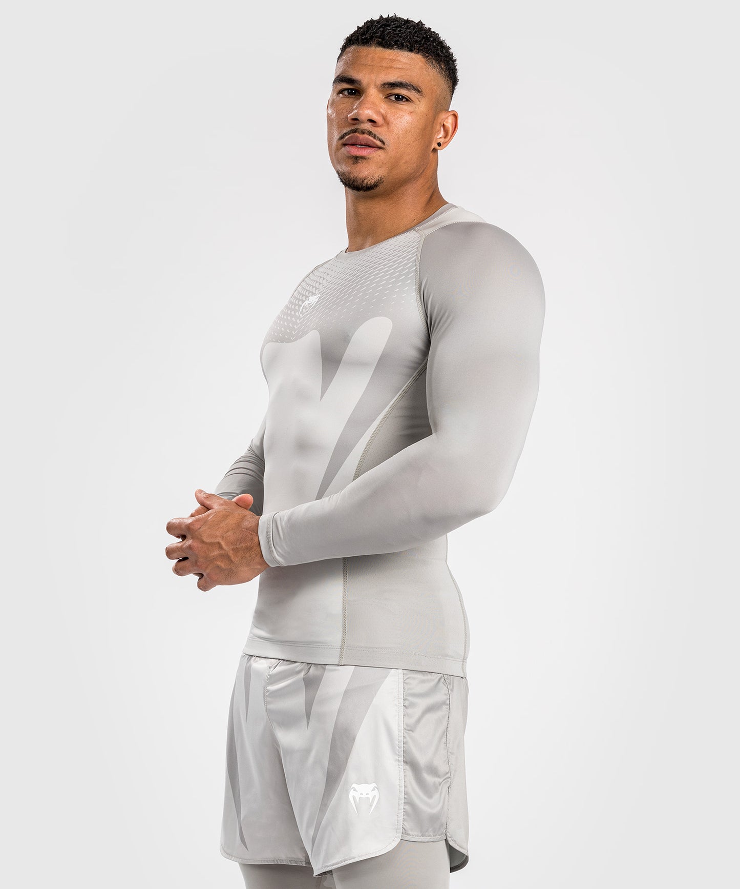 Rashguard à Manches Longues pour Hommes Venum Attack - Sable - T-shirts de compression