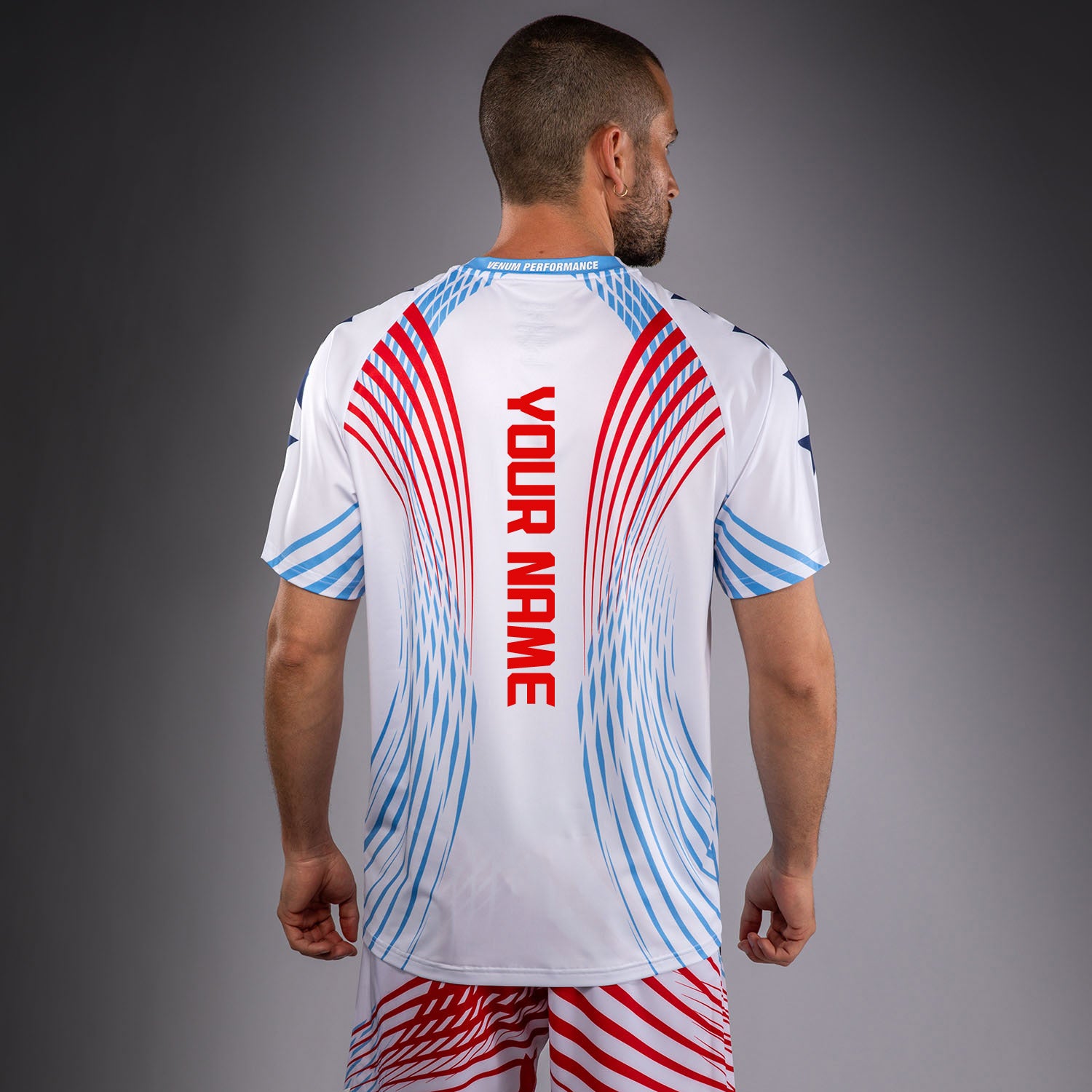 UFC Freedom 250 by Venum Authentic Fight Night Maillot Walkout Personnalisé pour homme - Blanc - product-type_T-Shirts Dry Tech