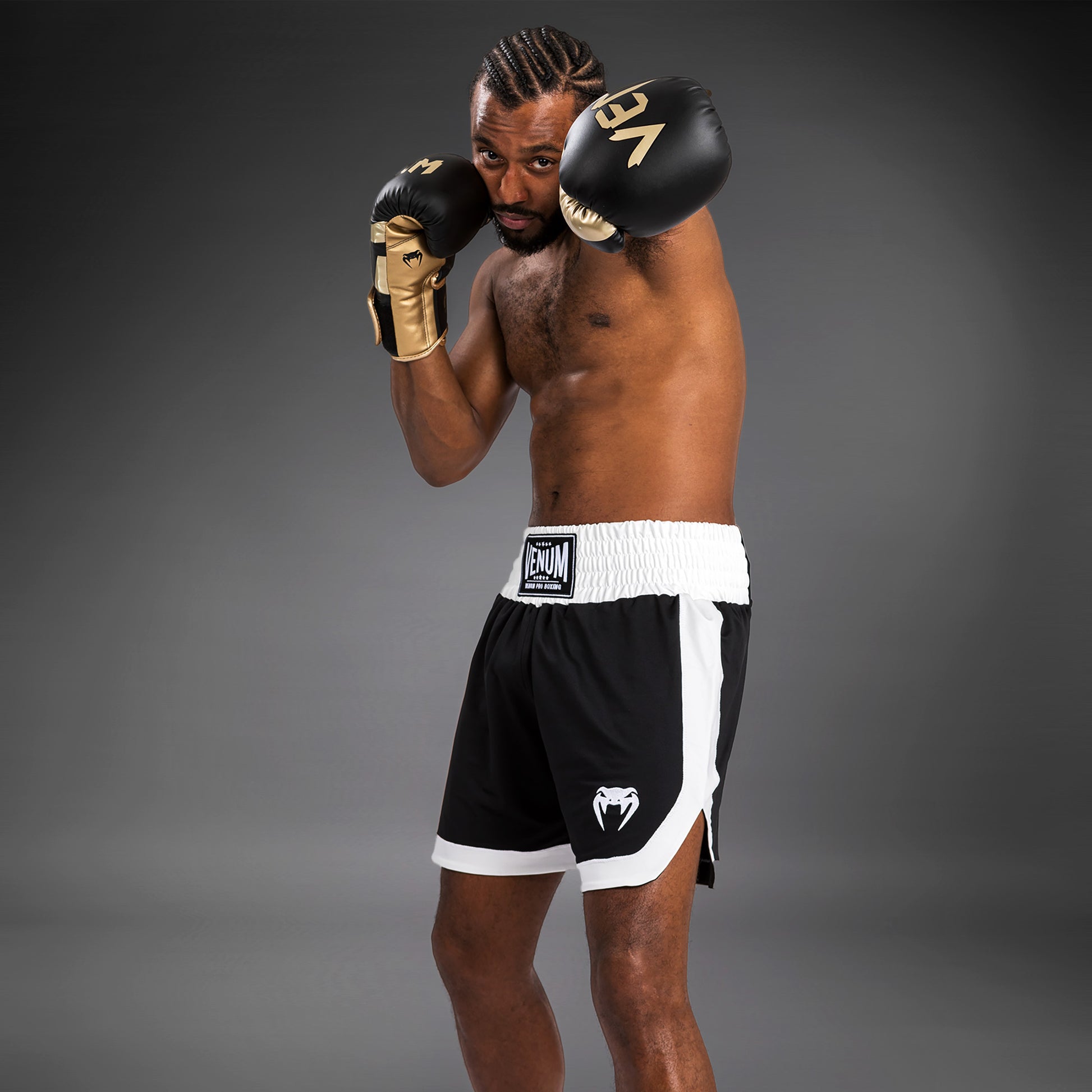 Short de boxe Venum Classic - Noir/Blanc - product-type_Shorts de boxe